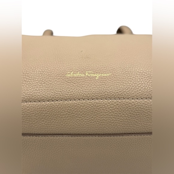 Salvatore Ferragamo Amy Gancini Leather Handbag - Picture 2 of 13